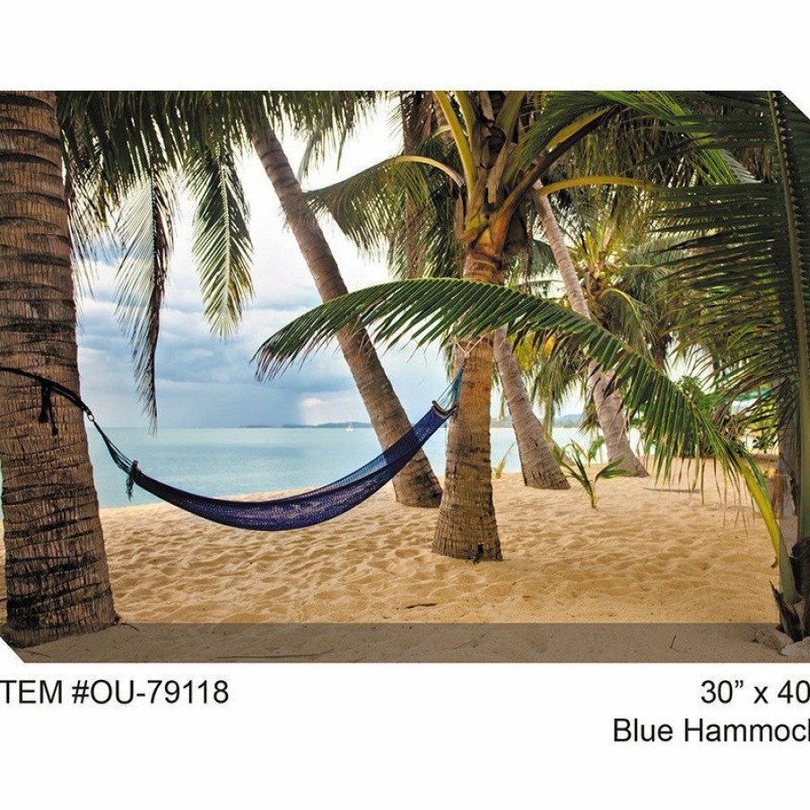 Outdoor Decor * Best Pirce West Of The Wind Blue Hammock Outdoor Art