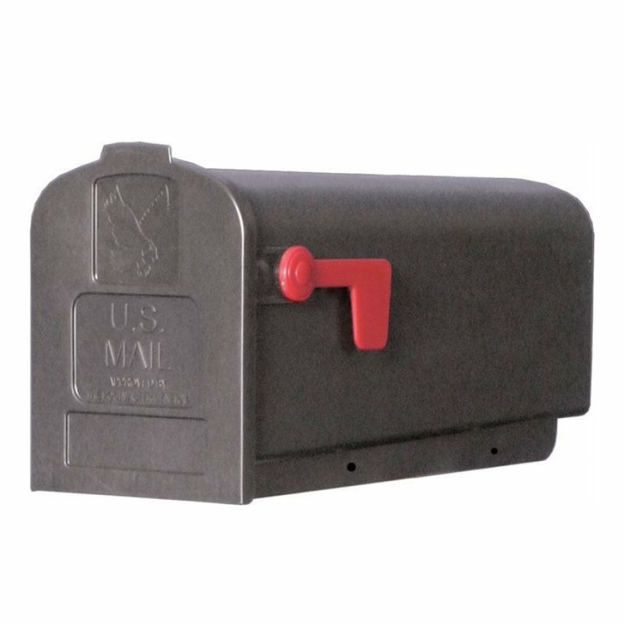 Mailboxes * Budget Solar Group Gibraltar Pl10B0201 Parson Rural Mailbox, Polypropylene, Black