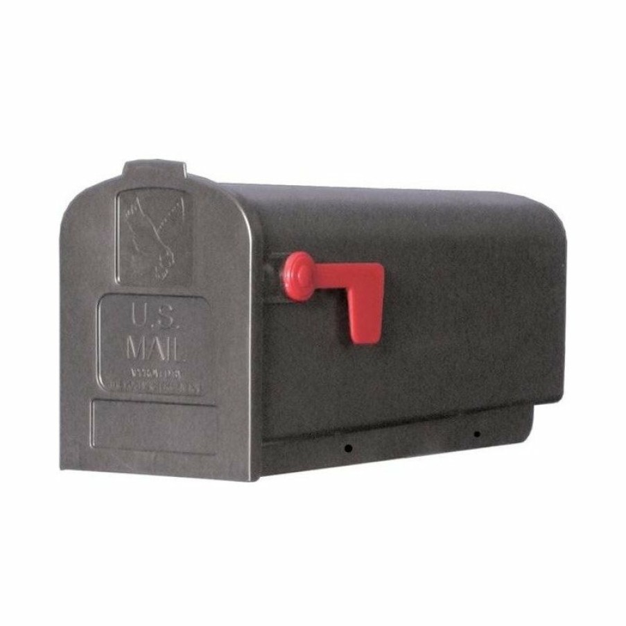 Mailboxes * Budget Solar Group Gibraltar Pl10B0201 Parson Rural Mailbox, Polypropylene, Black