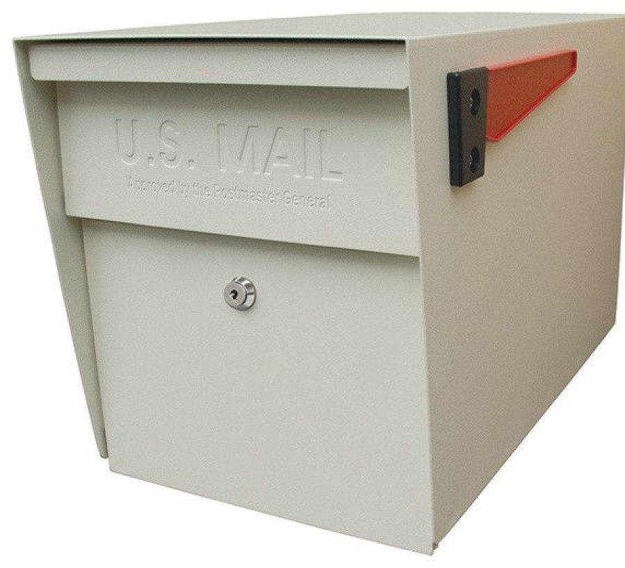 Mailboxes * Deals Epoch Design Llc Mail Boss Locking Security Mailbox, White