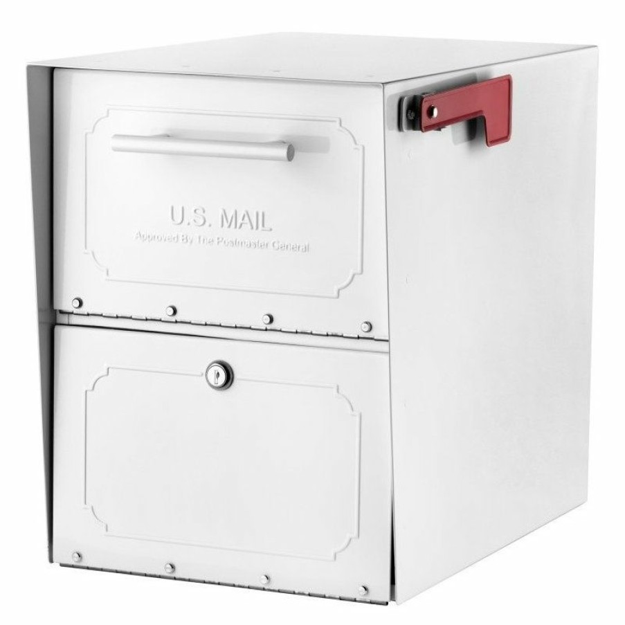 Mailboxes * Hot Sale Architectural Mailboxes Oasis Classic Post Mount Mailbox, White