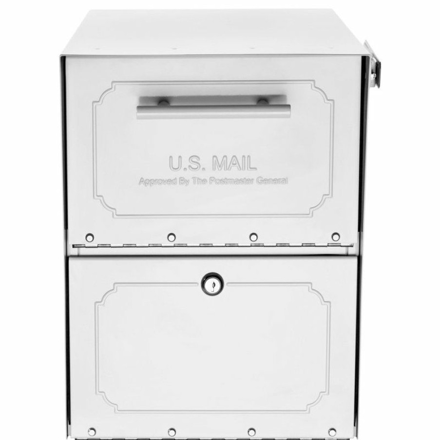 Mailboxes * Hot Sale Architectural Mailboxes Oasis Classic Post Mount Mailbox, White