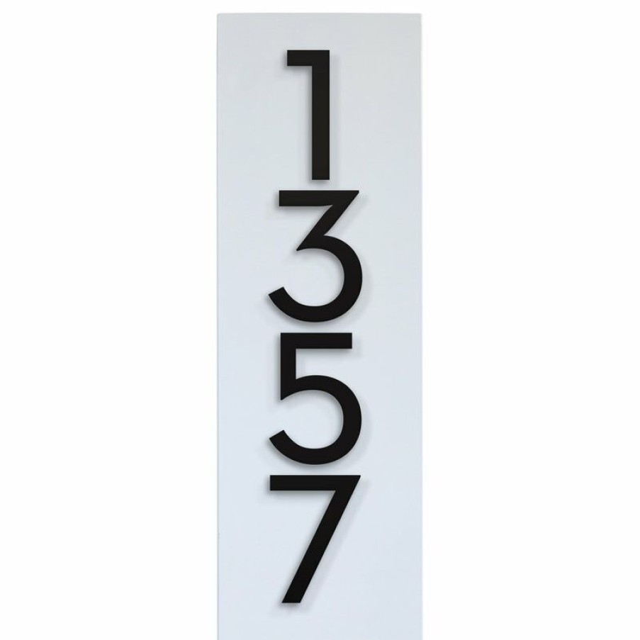 House Numbers * Deals Modern Aspect Simply Sweet House Number Plaque, 7 X20 , White, With Numbers