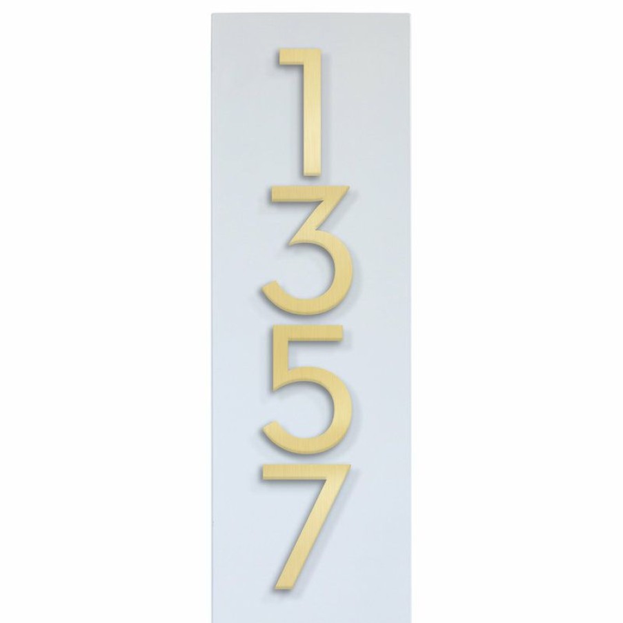 House Numbers * Deals Modern Aspect Simply Sweet House Number Plaque, 7 X20 , White, With Numbers