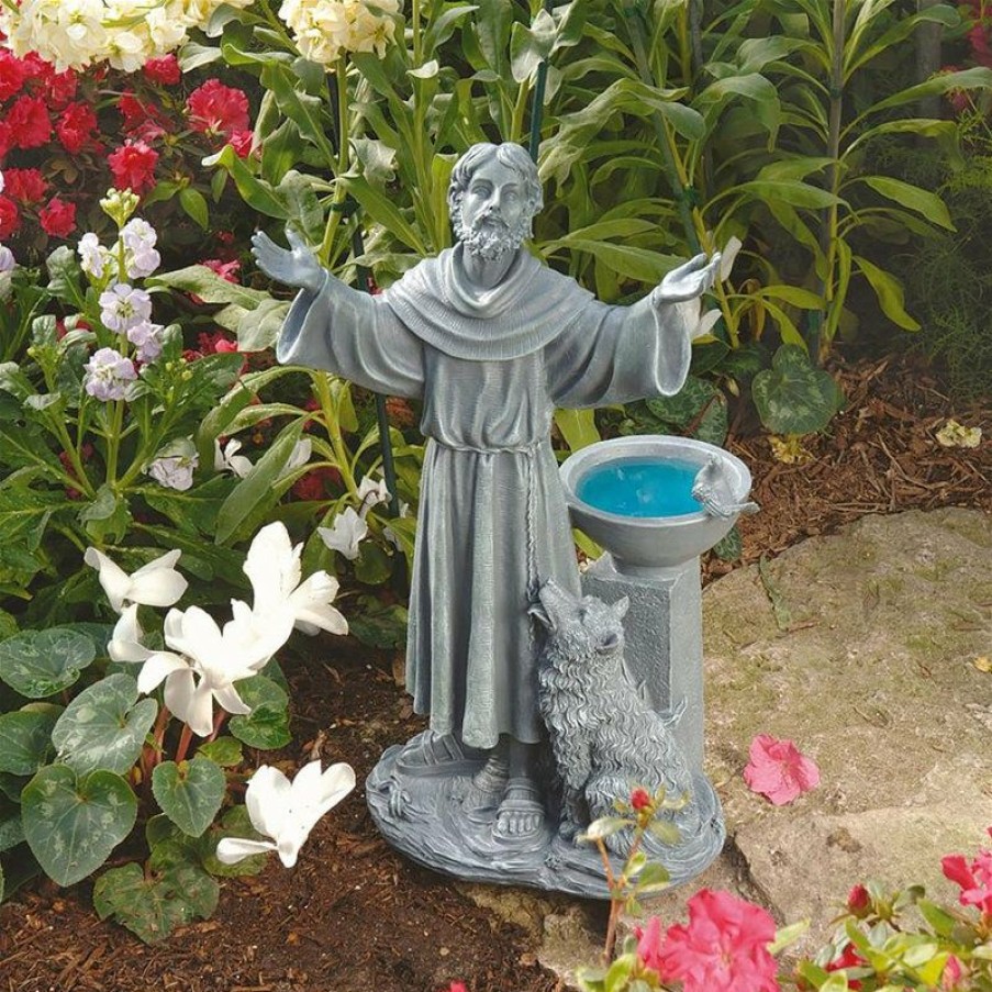 Outdoor Decor * Flash Sale Design Toscano St. Francis'S Garden Blessing Sculpture