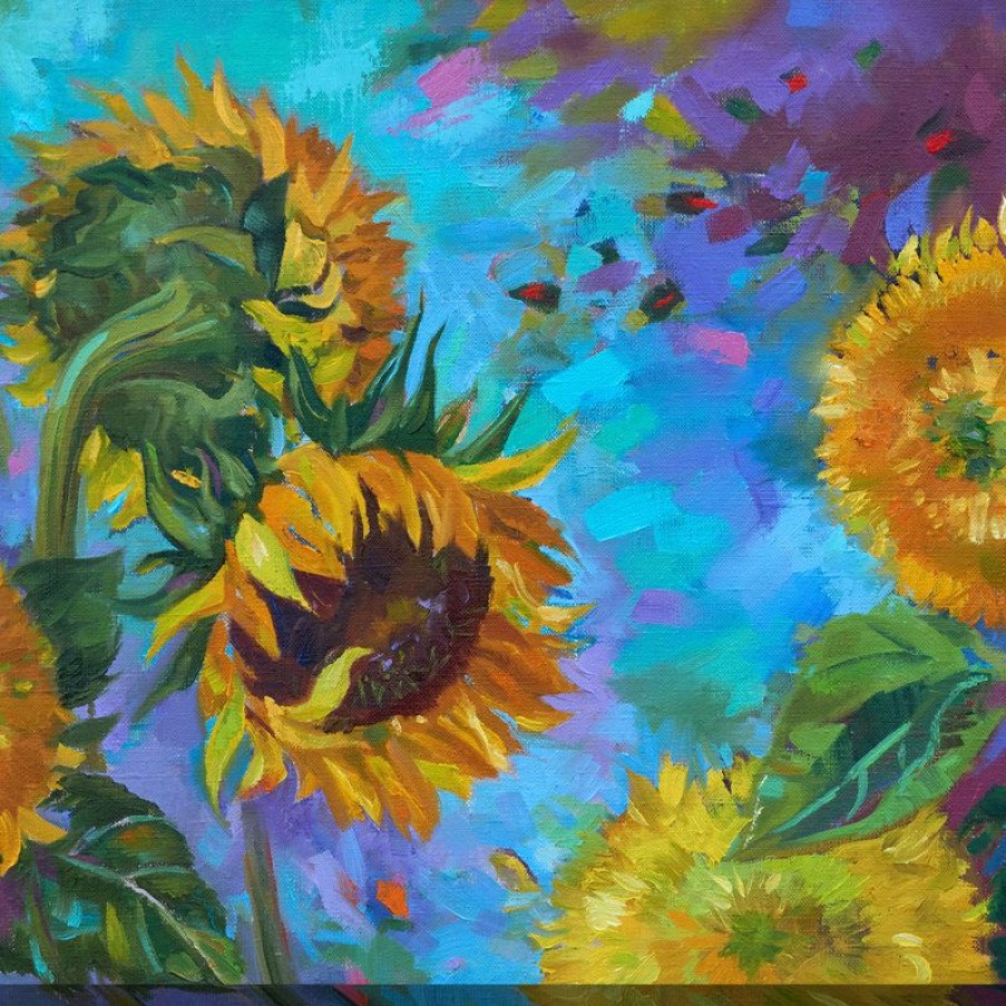 Outdoor Decor * Promo West Of The Wind Llc Sunflower On Blue