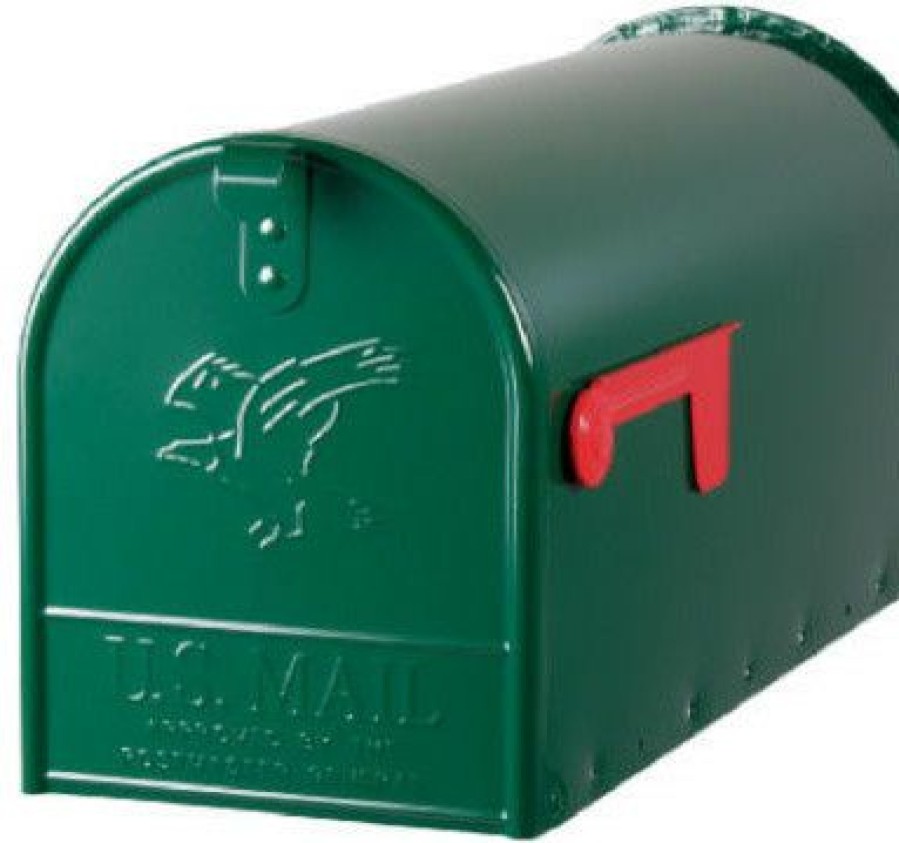 Mailboxes * Cheapest Solar Group Gibraltar E1600G00 Elite Post Mount Mailbox With Steel Latch, Large, Green