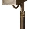 Mailboxes * Buy Special Lite Products Company Berkshire Curbside Mailbox With Ashland Mailbox Post Unit, Hand Rubbed Bronze