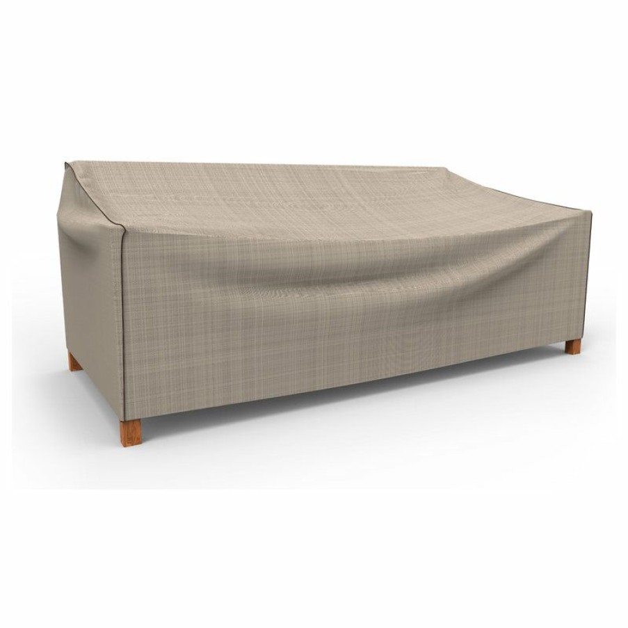 Outdoor Furniture * Brand New Budge English Garden Tan Tweed X Large Outdoor Sofa Cover, 35 X100 X41