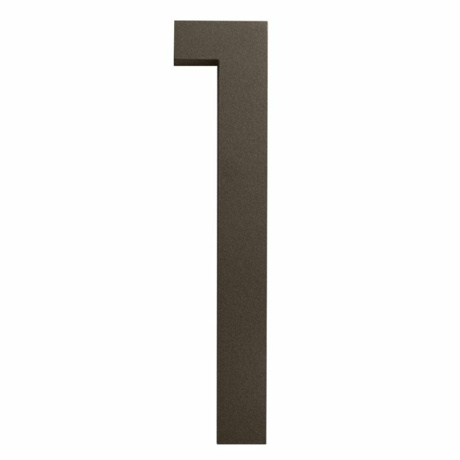 House Numbers * Promo Moderndwellnumbers Modern Font House Number, Bronze, 6 , Number 1, Modern Font