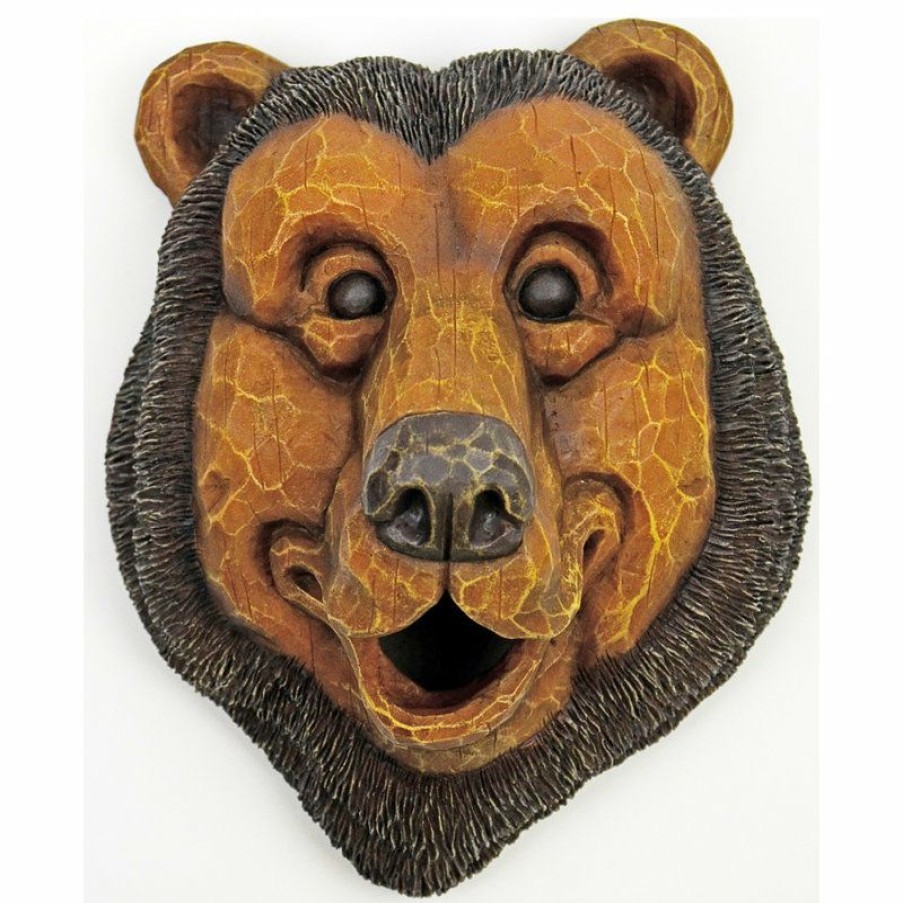 Outdoor Decor * Wholesale Rcs Gifts Faces Brd Hse Black Bear