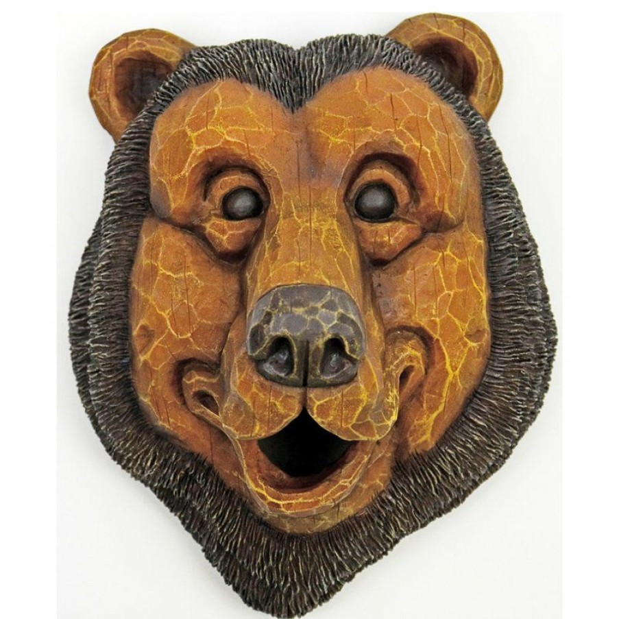 Outdoor Decor * Wholesale Rcs Gifts Faces Brd Hse Black Bear