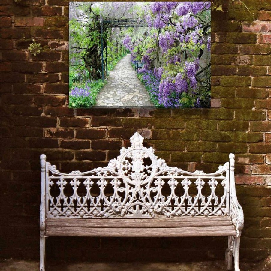 Outdoor Decor * Best Deal West Of The Wind Wisteria Path Outdoor Art, 40 30