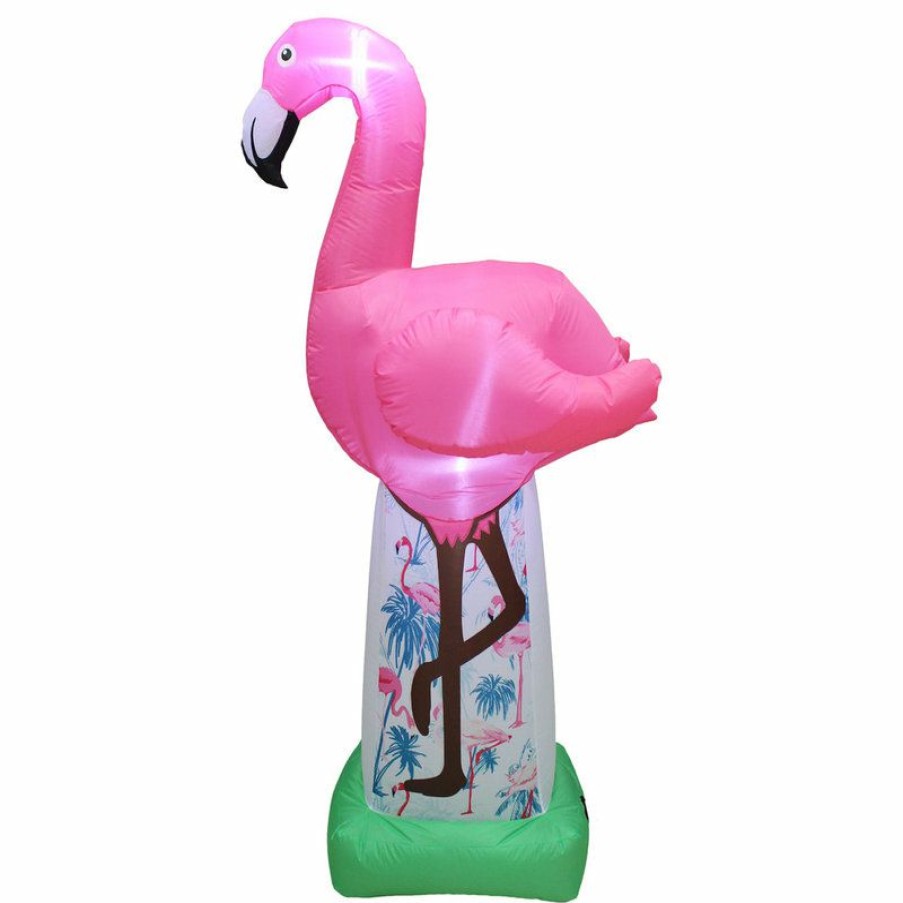 Outdoor Decor * Top 10 Bzb Goods 6 Foot Tall Led Inflatable Giant Flamingo Yard Decoration