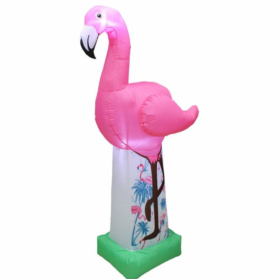 Outdoor Decor * Top 10 Bzb Goods 6 Foot Tall Led Inflatable Giant Flamingo Yard Decoration