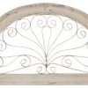 Outdoor Decor * Wholesale Mexican Imports Half Arch- Architectural Farmhouse Decor, Vintage White