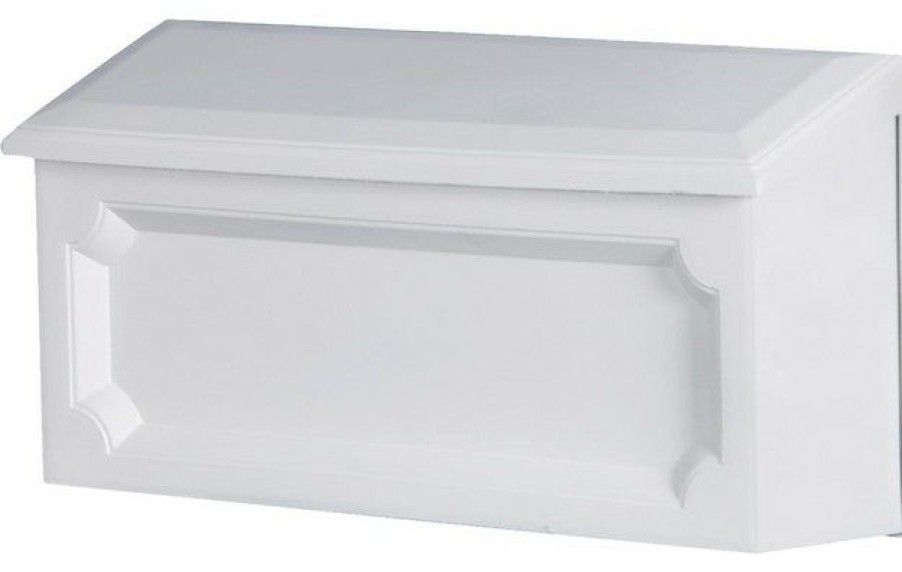 Mailboxes * Flash Sale Solar Group Gibraltar Wmh00W04 Windsor Horizontal Wall Mount Mailbox, White