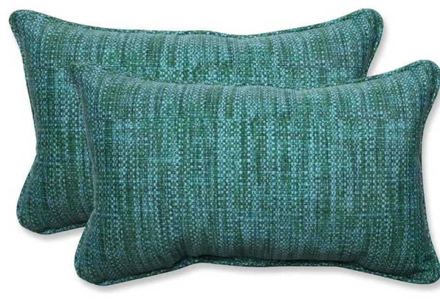 Outdoor Decor * Best Reviews Of Pillow Perfect Inc Remi Lagoon Rectangular Throw Pillow, Set Of 2, 18.5 11.5 5