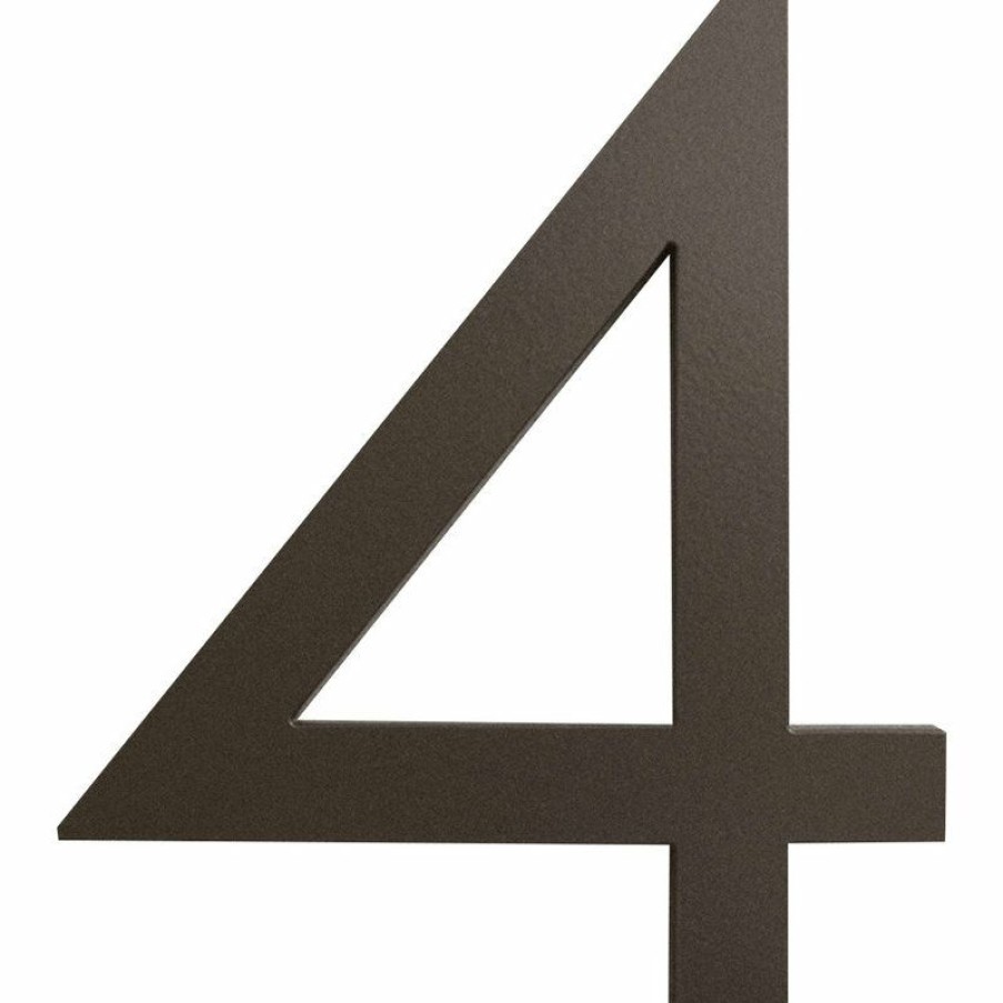 House Numbers * Coupon Moderndwellnumbers Modern Font House Number, Bronze, 8 , Number 4, Modern Font