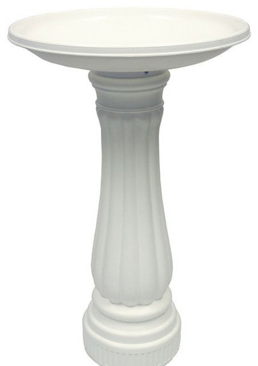 Outdoor Decor * Best Reviews Of Union Products 61010 Round Resin Bird Bath, White, 17 X 25