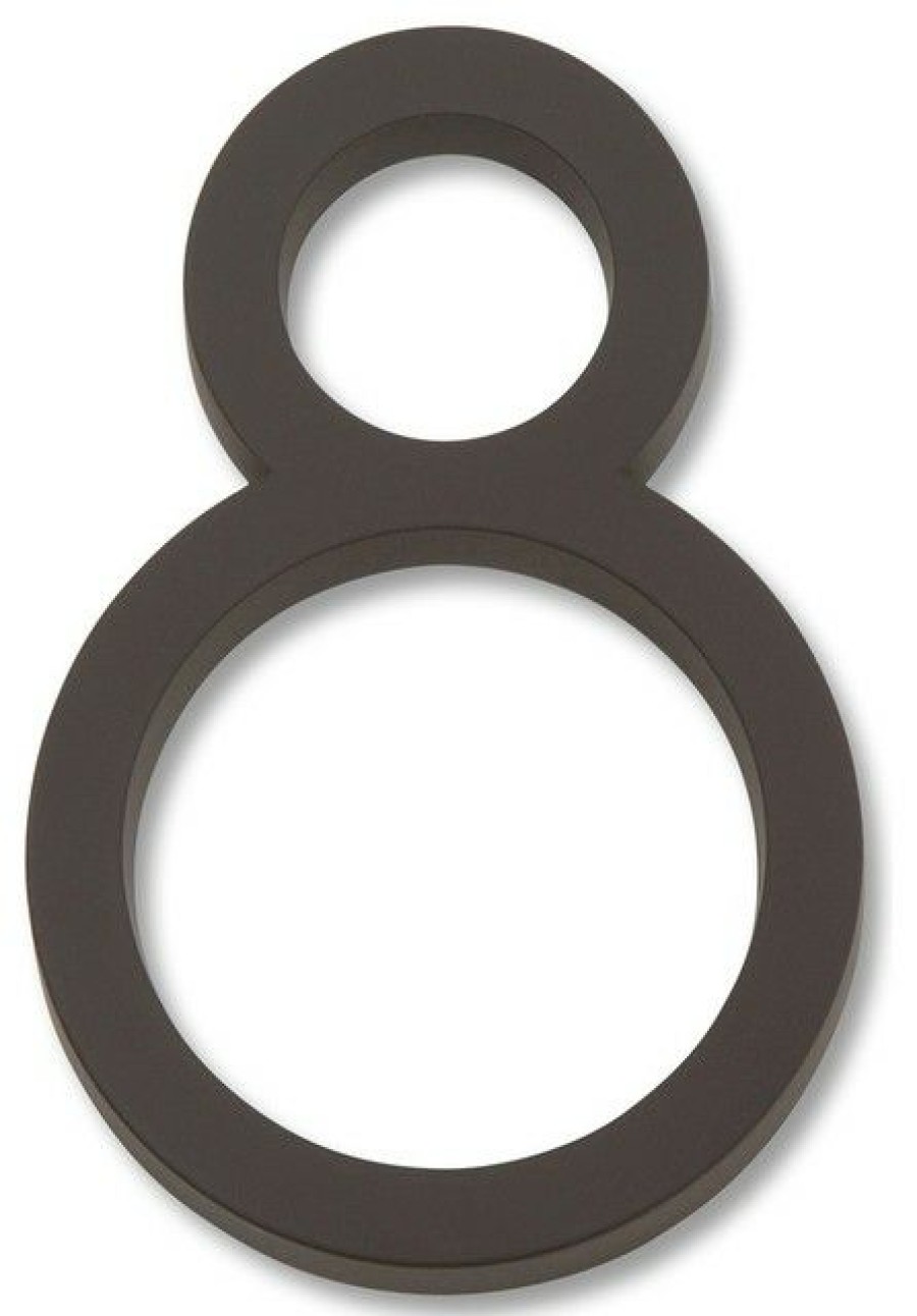 House Numbers * Promo Atlas Homewares, Modern Avalon #8, Aged Bronze