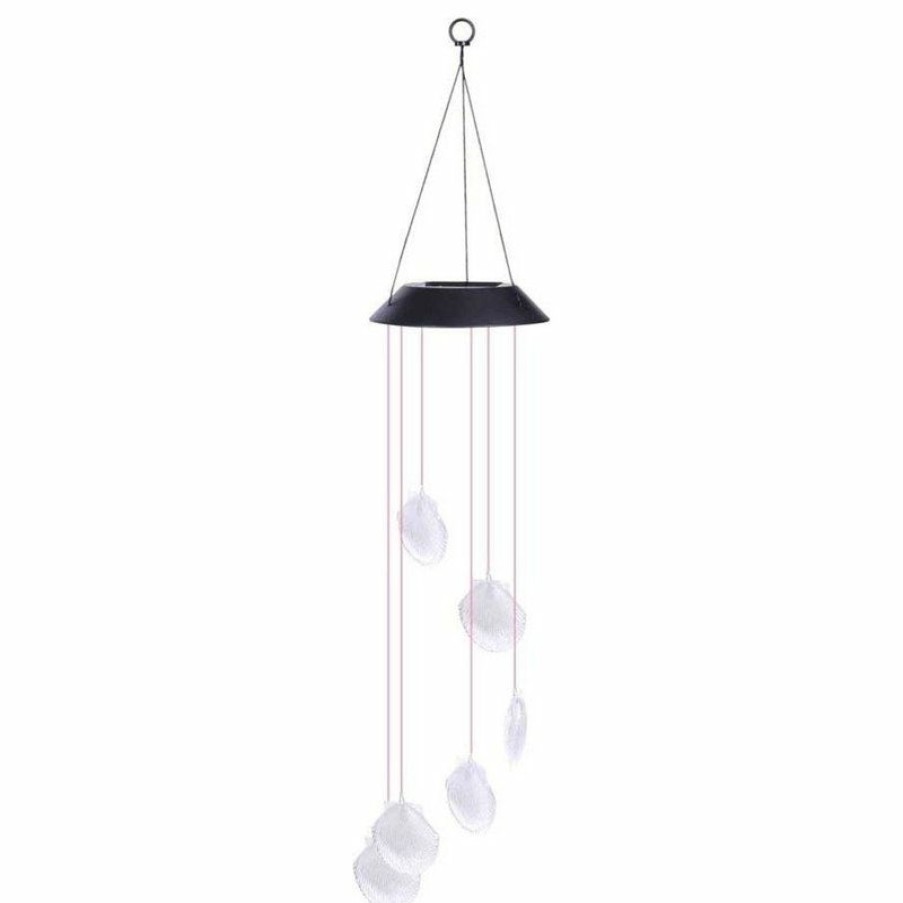 Outdoor Decor * Cheap Yescom Solar Led Color Changing Wind Chime, 6 Shell