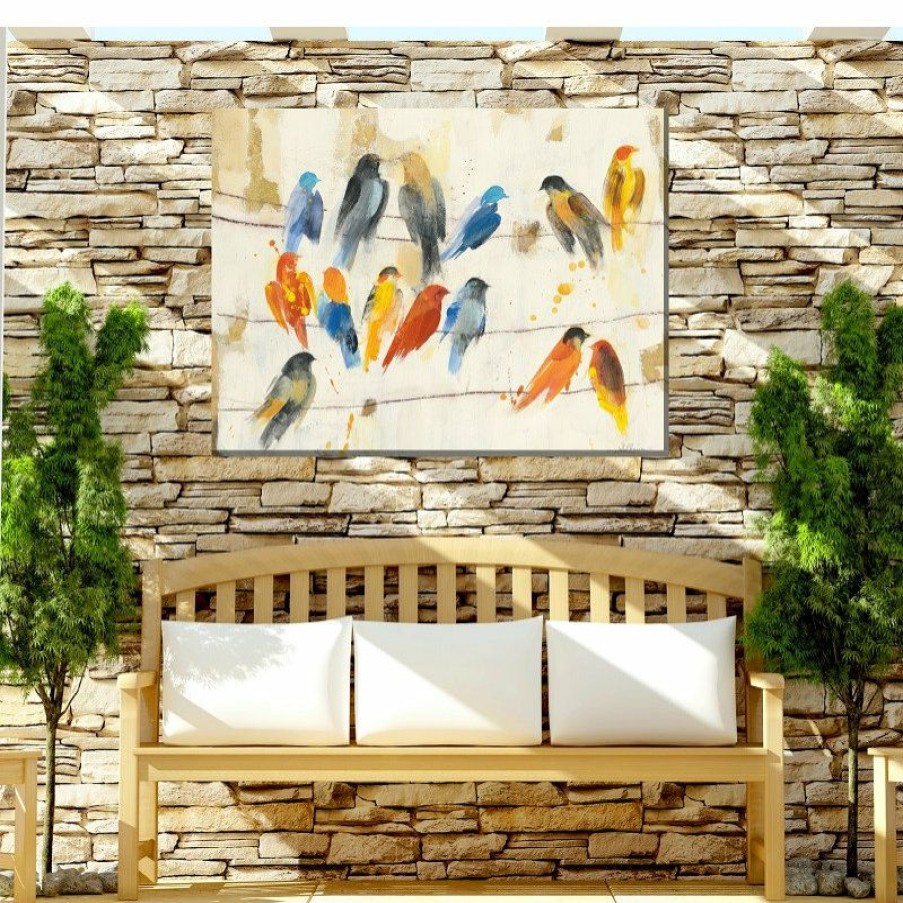 Outdoor Decor * Wholesale West Of The Wind Outdoor Art Chitter Chatter Outdoor Art 40X30