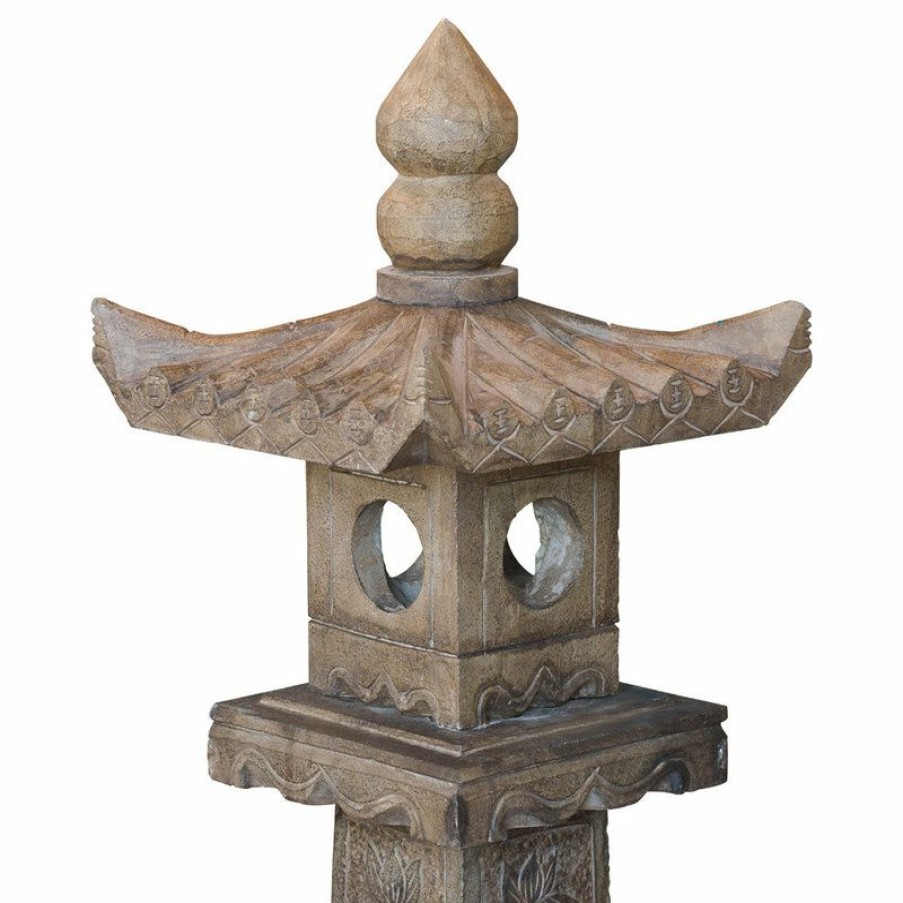 Outdoor Decor * Best Deal China Furniture And Arts Hand Carved Stone Pagoda Chinese Lantern