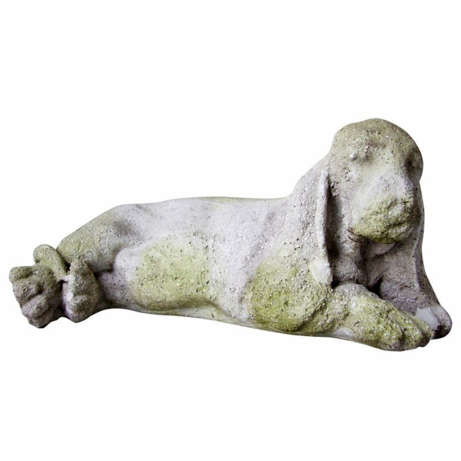 Outdoor Decor * New Orlandi Statuary Basset Hound Garden Statue