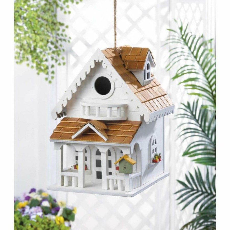 Outdoor Decor * Buy Songbird Valley Two Story Happy Home Birdhouse