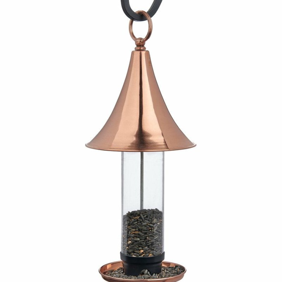 Outdoor Decor * Promo Good Directions, Inc. Castella Bird Feeder, Polished Copper