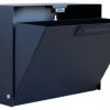 Mailboxes * New Modern Aspect Cubby Wall Mounted Mailbox W/ House Numbers, Black, Without Numbers