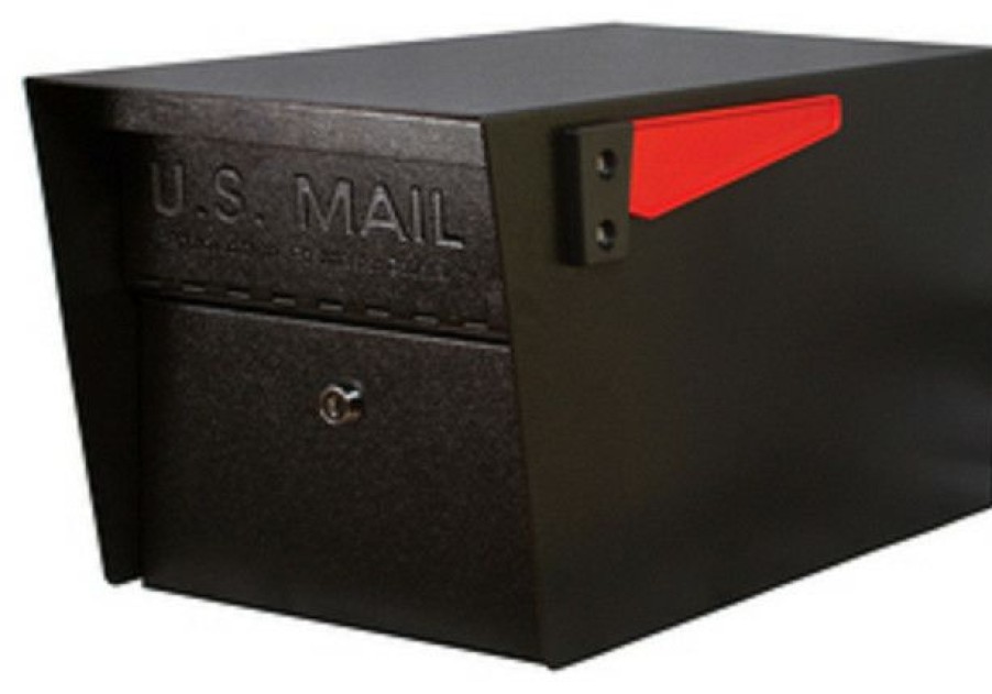 Mailboxes * New Mail Boss Mail Manager Curbside Locking Security Mailbox, Black