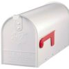 Mailboxes * Deals Solar Group Gibraltar E1100W00 Elite Post Mount Rural Mailbox, Standard Size T1, White