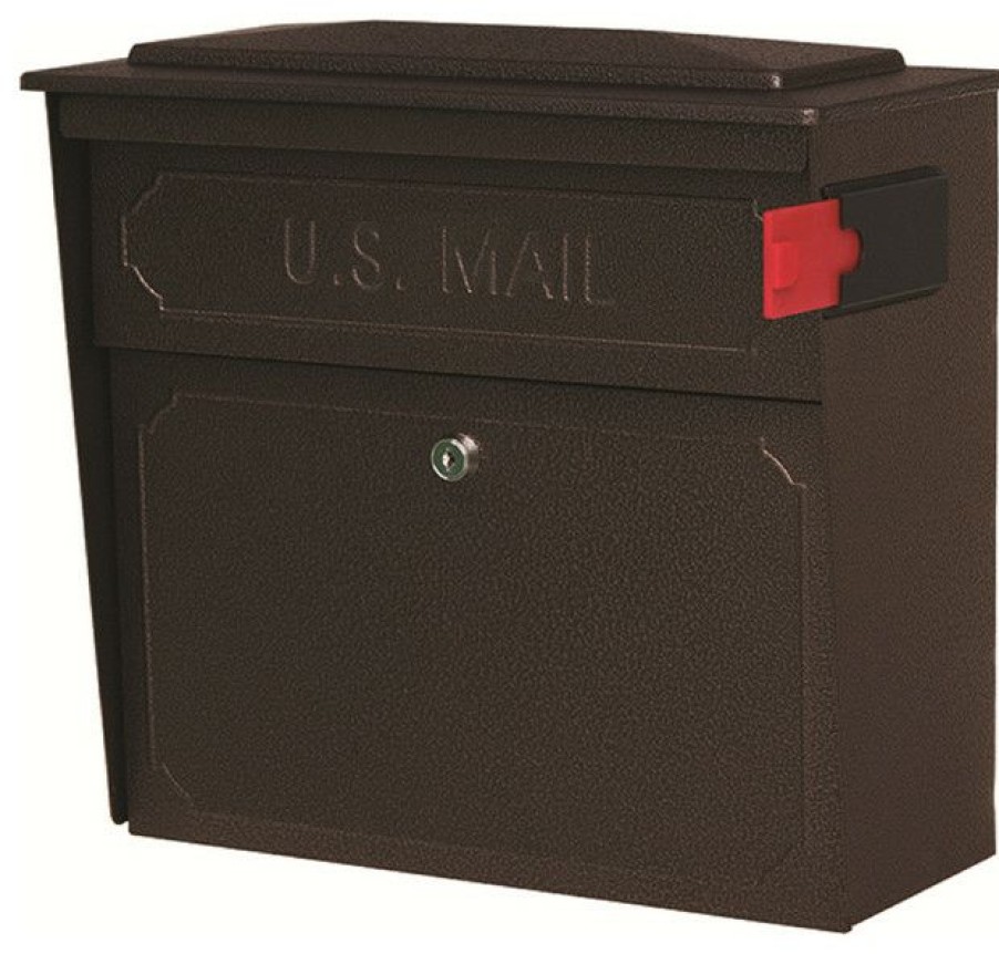 Mailboxes * Best Reviews Of Mail Boss Townhouse Security Locking Wall Mount Mailbox, Bronze