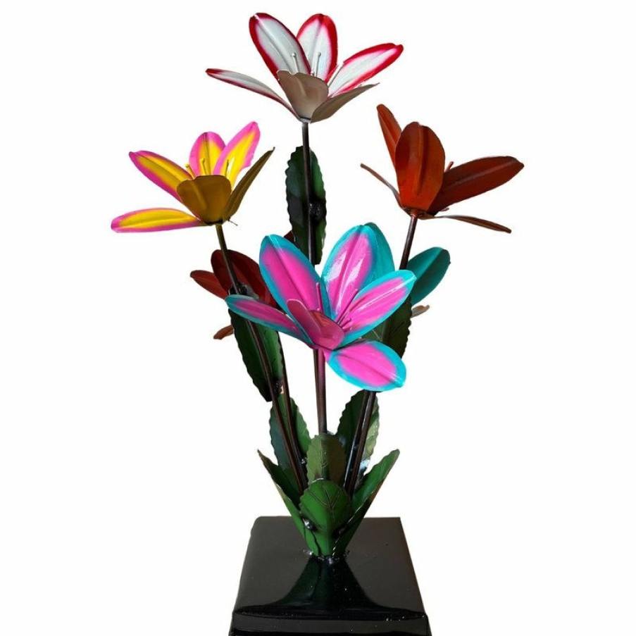 Outdoor Decor * Wholesale Rustic Arrow Clown Lilies Garden Art