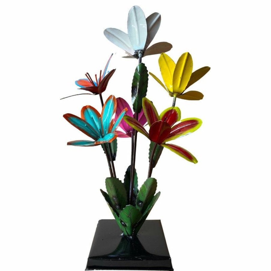 Outdoor Decor * Wholesale Rustic Arrow Clown Lilies Garden Art