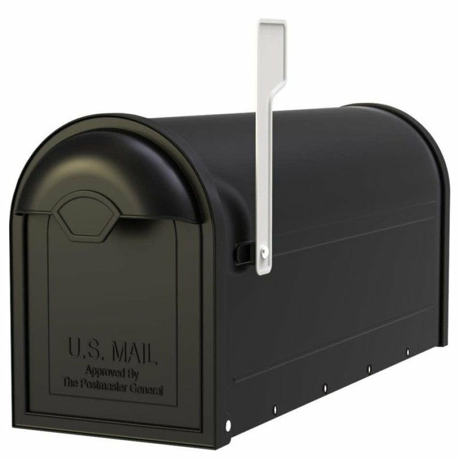 Mailboxes * Cheap Architectural Mailboxes 8830-10 Winston Post Mount Mailbox Black