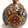 Outdoor Lighting * Cheapest Tierra Fina Talavera Style Table Top Torch, Made In Mexico, Fiesta