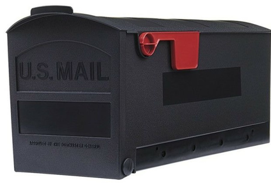 Mailboxes * Top 10 Solar Group Gibraltar Gmb505B01 Patriot Series Rural Mailbox, Black, 1000 Cu-In Capacity