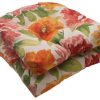 Outdoor Decor * Wholesale Pillow Perfect Inc Primro Orange Wicker Seat Cushion, Set Of 2