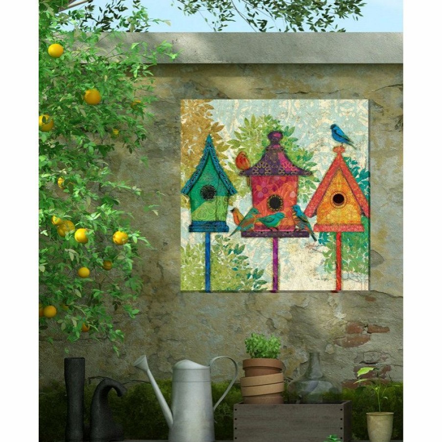 Outdoor Decor * Wholesale West Of The Wind Outdoor Art Three Neighbors Outdoor Art 24X24