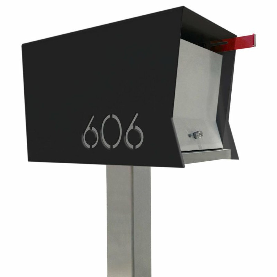 Mailboxes * Best Reviews Of Tedstuff The Retrobox With Locking Doors. Modern Pole Mounted Mailbox, Pole Not Included.