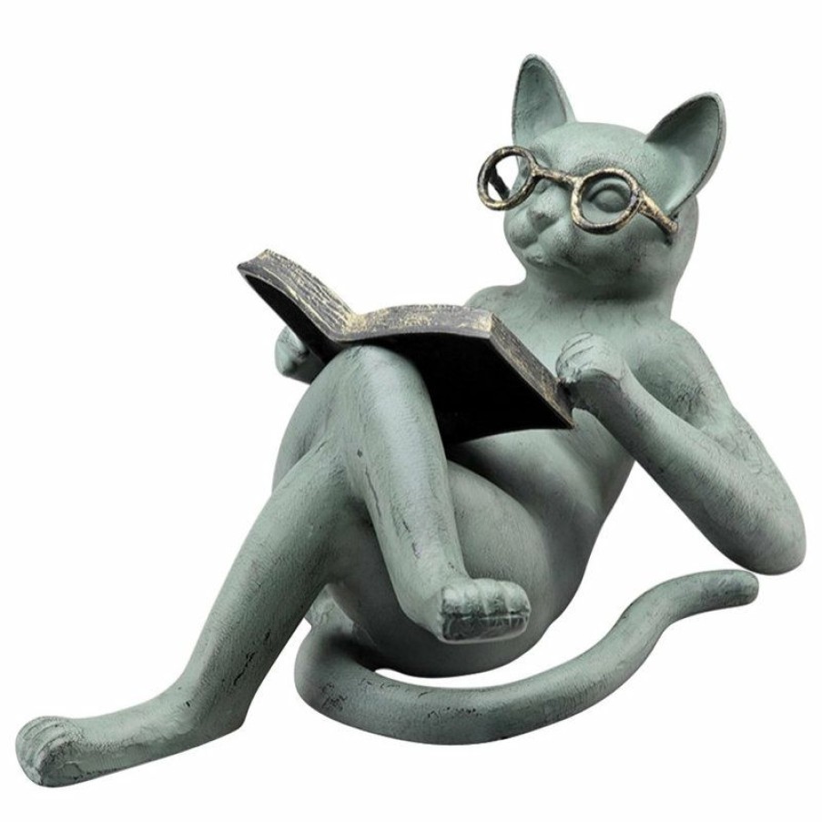 Outdoor Decor * Best Reviews Of Spi Literary Cat Garden Sculpture