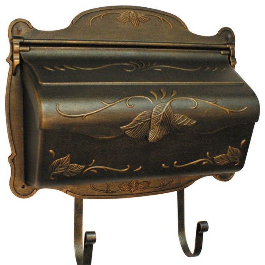 Mailboxes * Outlet Special Lite Products Company Floral Horizontal Mailbox, Bronze