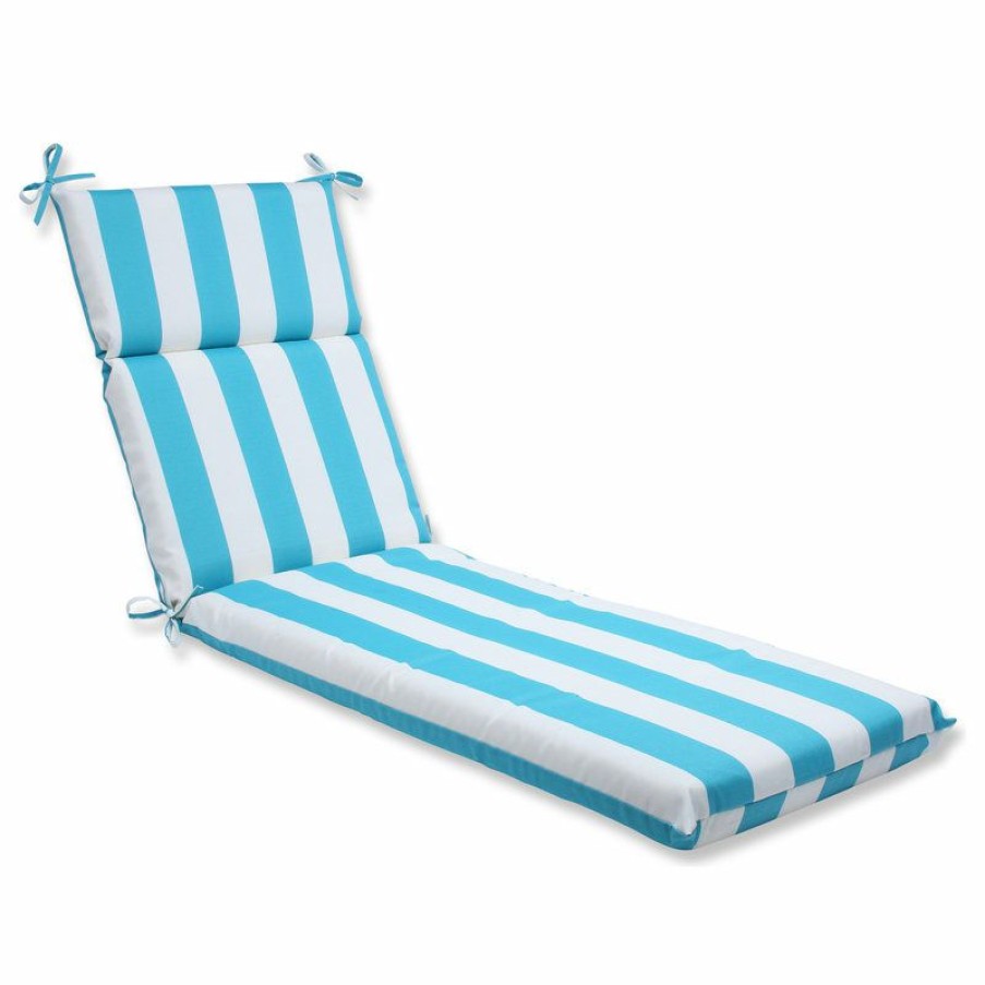 Outdoor Decor * Cheapest Pillow Perfect Inc Cabana Stripe Turquoise Chaise Lounge Cushion