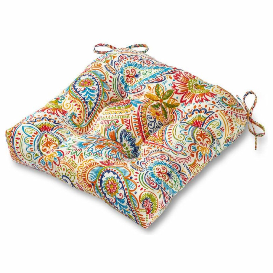 Outdoor Decor * Cheapest Greendale Home Fashions Outdoor 20 In. Chair Cushion, Jamboree Paisley