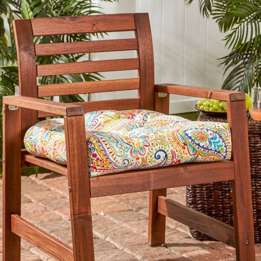 Outdoor Decor * Cheapest Greendale Home Fashions Outdoor 20 In. Chair Cushion, Jamboree Paisley