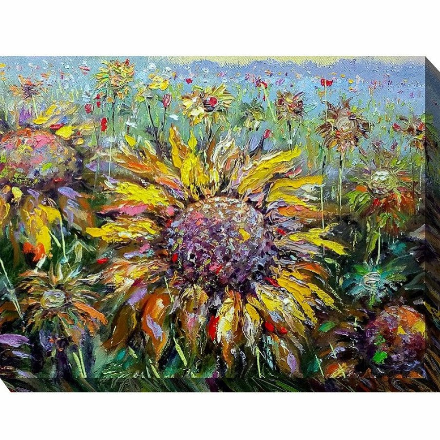 Outdoor Decor * Outlet West Of The Wind Outdoor Art Sun Queen Outdoor Art 40X30