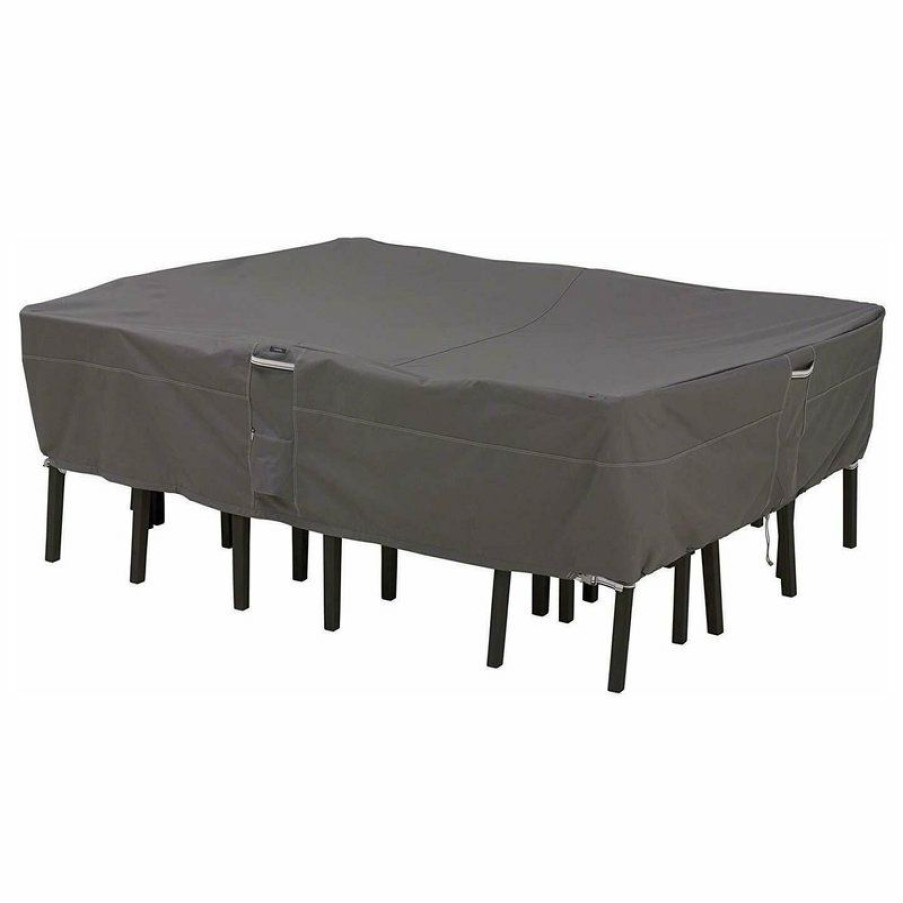 Outdoor Furniture * Deals Dura Covers Taupe Collection Oval Rectangle Patio Table And Chair Cover